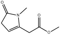 Methyl (1-methyl-5-oxo-4,5-dihydro-1H-pyrrol-2-yl)acetate Struktur