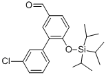 3-(3-CHLOROPHENYL)-4-TRIISOPROPYL SILYLOXY-BENZALDEHYDE Struktur