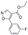 4-Isoxazolecarboxylicacid,5-(3-fluorophenyl)-,ethylester(9CI) Struktur