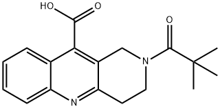 2-(TERT-BUTYLCARBONYL)-1,2,3,4-TETRAHYDROBENZO[B][1,6]NAPHTHYRIDINE-10-CARBOXYLICACID
 Struktur