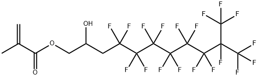 3-(PERFLUORO-7-METHYLOCTYL)-2-HYDROXYPROPYL METHACRYLATE Struktur