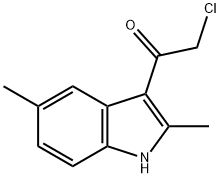 2-chloro-1-(2,5-dimethyl-1H-indol-3-yl)ethanone Struktur