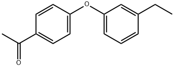 1-[4-(3-ETHYL-PHENOXY)-PHENYL]-ETHANONE Struktur