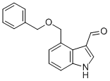 4-BENZYLOXYMETHYL-1H-INDOLE-3-CARBALDEHYDE Struktur