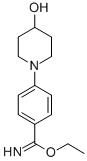 4-(4-HYDROXY-PIPERIDIN-1-YL)-BENZIMIDIC ACID ETHYL ESTER Struktur