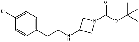 1-BOC-3-[2-(4-BROMO-PHENYL)-ETHYLAMINO]-AZETIDINE Struktur