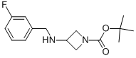 3-(3-FLUORO-BENZYLAMINO)-AZETIDINE-1-CARBOXYLIC ACID TERT-BUTYL ESTER Struktur