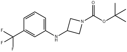 1-BOC-3-(3-TRIFLUOROMETHYL-PHENYLAMINO)-AZETIDINE Struktur