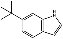 1H-Indole,6-(1,1-diMethylethyl)- Struktur