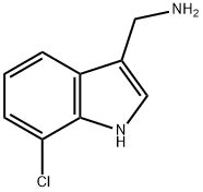 7-CHLORO-1H-INDOL-3-METHYLAMINE Struktur