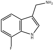 7-FLUORO-1H-INDOL-3-METHYLAMINE Struktur