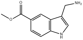 3-AMINOMETHYL-1H-INDOLE-5-CARBOXYLIC ACID METHYL ESTER Struktur