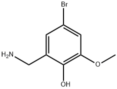 5-BROMO-2-HYDROXY-3-METHOXYBENZYLAMINE Struktur