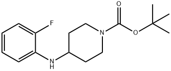 1-BOC-4-(2-FLUORO-PHENYLAMINO)-PIPERIDINE Struktur