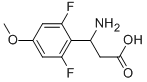 3-AMINO-3-(2,6-DIFLUORO-4-METHOXY-PHENYL)-PROPIONIC ACID Struktur