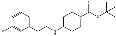 1-BOC-4-[2-(3-BROMO-PHENYL)-ETHYLAMINO]-PIPERIDINE Struktur