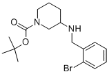 1-BOC-3-(2-BROMO-BENZYLAMINO)-PIPERIDINE Struktur