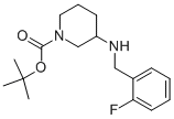 1-BOC-3-(2-FLUORO-BENZYLAMINO)-PIPERIDINE Struktur