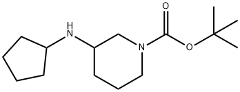 1-BOC-3-CYCLOPENTYLAMINO-PIPERIDINE Struktur