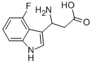 3-AMINO-3-(4-FLUORO-INDOL-3-YL)-PROPIONIC ACID Struktur