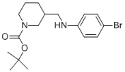 1-BOC-3-[(4-BROMO-PHENYLAMINO)-METHYL]-PIPERIDINE Struktur