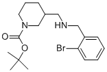 1-BOC-3-[(2-BROMO-BENZYLAMINO)-METHYL]-PIPERIDINE Struktur