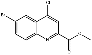 6-BROMO-4-CHLORO-QUINOLINE-2-CARBOXYLIC ACID METHYL ESTER Struktur