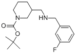 1-BOC-3-[(3-FLUORO-BENZYLAMINO)-METHYL]-PIPERIDINE Struktur