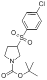 3-(4-CHLORO-BENZENESULFONYL)-PYRROLIDINE-1-CARBOXYLIC ACID TERT-BUTYL ESTER Struktur