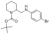 1-BOC-2-[(4-BROMO-PHENYLAMINO)-METHYL]-PIPERIDINE Struktur