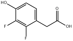 (2,3-Difluoro-4-hydroxy-phenyl)-acetic acid Struktur