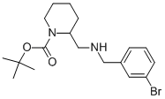 1-BOC-2-[(3-BROMO-BENZYLAMINO)-METHYL]-PIPERIDINE Struktur