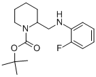 1-BOC-2-[(2-FLUORO-PHENYLAMINO)-METHYL]-PIPERIDINE Struktur