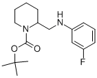 1-BOC-2-[(3-FLUORO-PHENYLAMINO)-METHYL]-PIPERIDINE Struktur