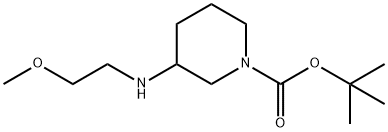 3-(2-METHOXYETHYLAMINO)PIPERIDINE-1-CARBOXYLIC ACID TERT-BUTYL ESTER Struktur