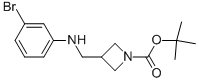 1-BOC-3-[(3-BROMOPHENYL-AMINO)-METHYL]-AZETIDINE Struktur