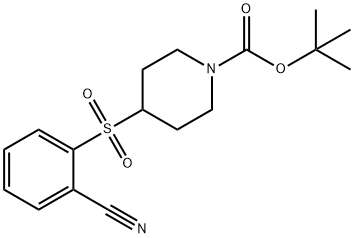 4-(2-CYANO-BENZENESULFONYL)-PIPERIDINE-1-CARBOXYLIC ACID TERT-BUTYL ESTER Struktur