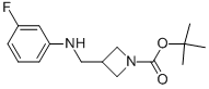 1-BOC-3-[(3-FLUOROPHENYL-AMINO)-METHYL]-AZETIDINE Struktur