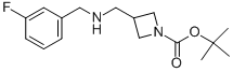 1-BOC-3-[(3-FLUOROBENZYL-AMINO)-METHYL]-AZETIDINE Struktur