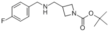 1-BOC-3-[(4-FLUOROBENZYL-AMINO)-METHYL]-AZETIDINE Struktur