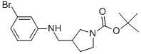 1-BOC-3-[(3-BROMOPHENYL-AMINO)-METHYL]-PYRROLIDINE Struktur