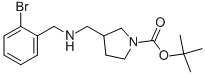 1-BOC-3-[(2-BROMOBENZYL-AMINO)-METHYL]-PYRROLIDINE Struktur