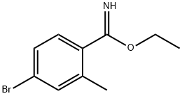 4-BROMO-2-METHYL-BENZIMIDIC ACID ETHYL ESTER Struktur