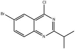 6-BROMO-4-CHLORO-2-ISOPROPYL-QUINAZOLINE Struktur