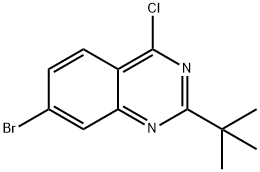 QUINAZOLINE, 7-BROMO-4-CHLORO-2-(1,1-DIMETHYLETHYL)- Struktur