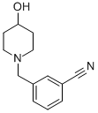 3-(4-HYDROXY-PIPERIDIN-1-YLMETHYL)-BENZONITRILE Struktur