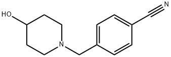 4-(4-HYDROXY-PIPERIDIN-1-YLMETHYL)-BENZONITRILE Struktur