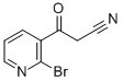 3-(2-BROMO-PYRIDIN-3-YL)-3-OXO-PROPIONITRILE Struktur