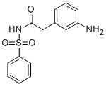 N-[2-(3-AMINO-PHENYL)-ACETYL]-BENZENESULFONAMIDE Struktur