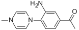 1-[3-AMINO-4-(4-METHYL-4H-PYRAZIN-1-YL)-PHENYL]-ETHANONE Struktur